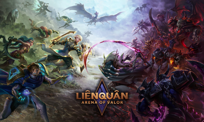 Một hình ảnh trong game Liên quân Mobile.